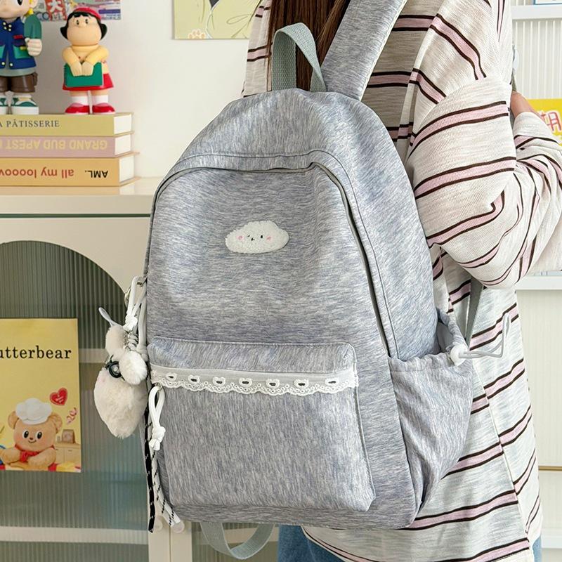 Schoolbag new Mori versatile sweet college student schoolbag high value niche lightweight backpack leisure spring outing backpack