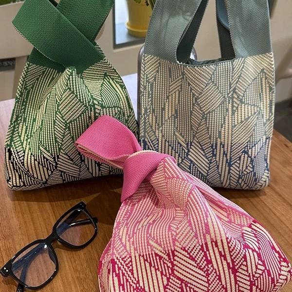New Girls Knitted Bag Handbag Hand Bag Vest Bag Versatile Outdoor Knitted Bag