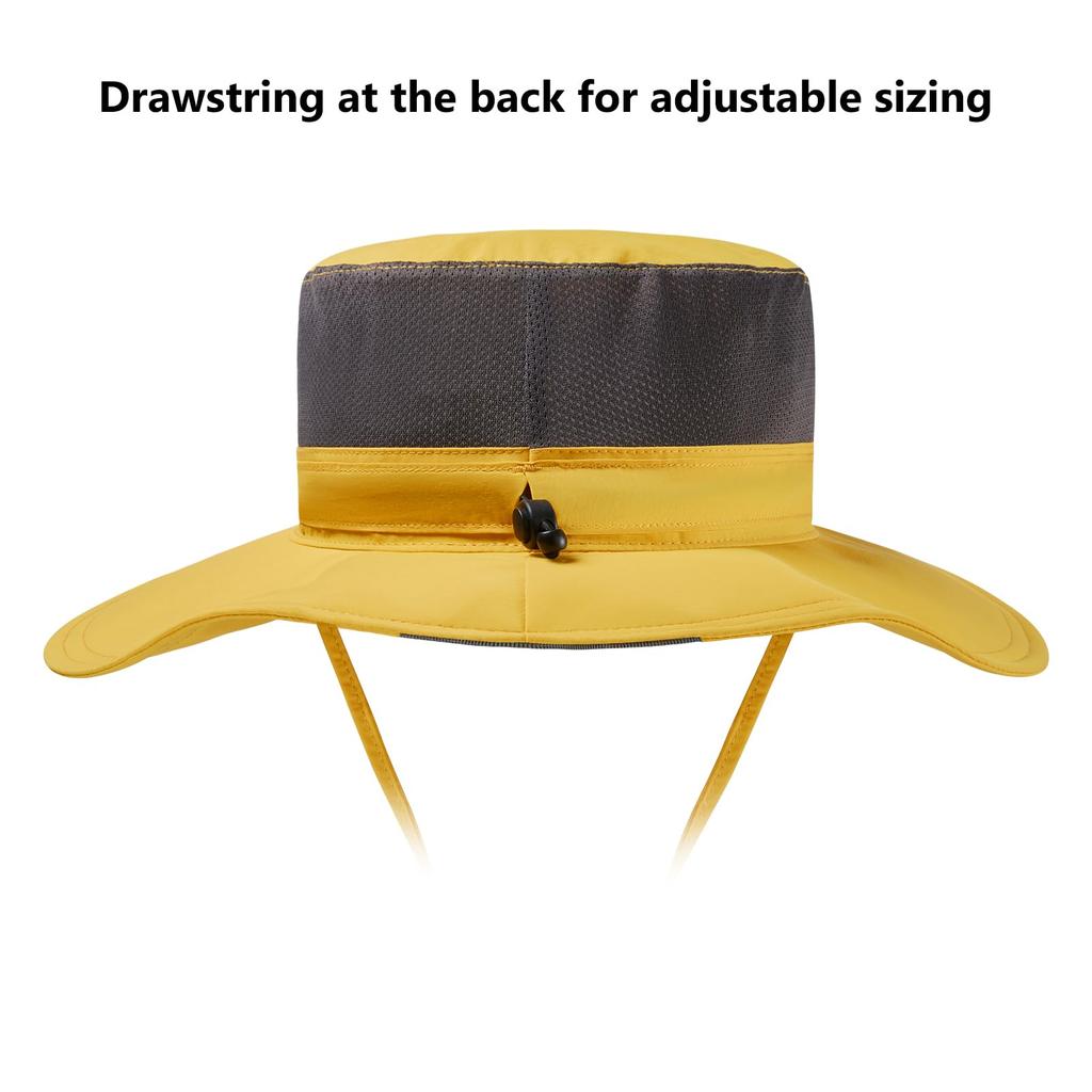 Bassdash Fishing Wide Brim UV Quick Fishing Sun Farm Mountain Climbing [Bassdash] Hat, [Water Repellent, UPF50+, Protection, Drying, Lightweight] Cap,