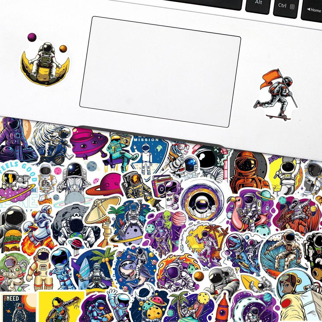 50 Astronaut Series Astronaut Stickers Luggage Water Cup Computer Stickers Cartoon Stickers