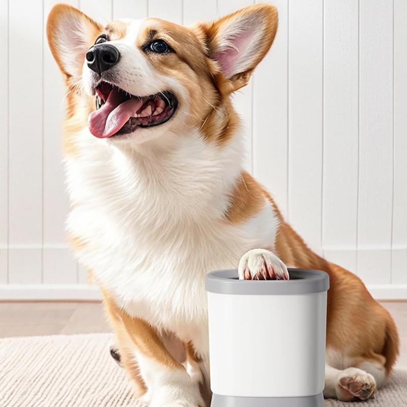 Pet Electric Foot Washing Cup Automatic Dog Cat Foot Washing Device Beauty Care Intelligent Dog And Cat Cleaning Products