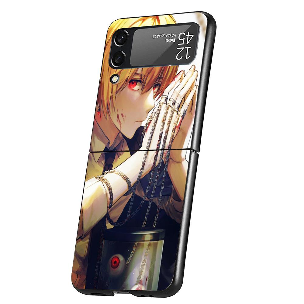 

Huner X-Hunters Kurapika Cover Phone Case For Samsung Galaxy Z Flip 7 6 5 4 3 5G Flip7 Flip6 Flip5 Flip4 Flip3 Black Fundas Shel Samsung Z Flip 5