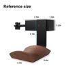 Walnut Wood & Solid Metal Headphone Stand Holder, Headset Hanger Stand for Desk, Adjustable Design, Perfect for All Headphone Sizes