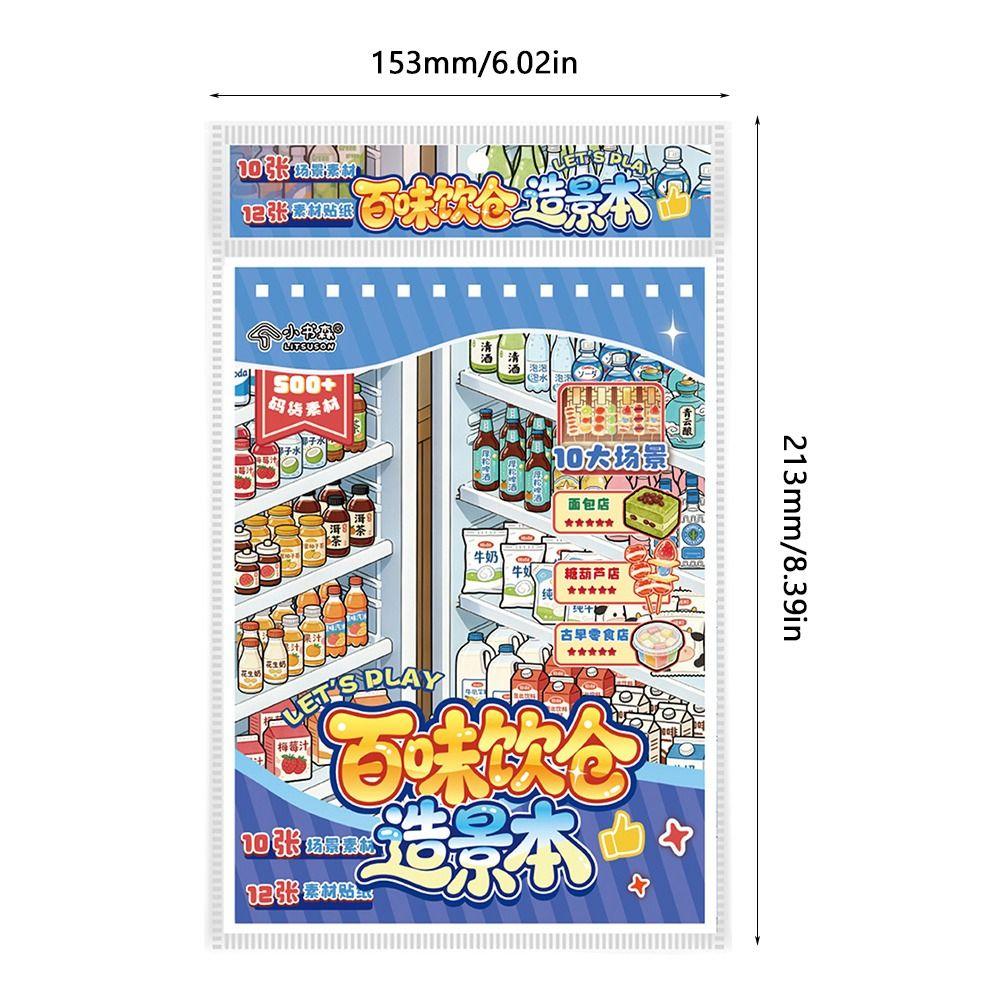 Product Landscape Landscape Stickers Small Book DIY Stickers  Decompression Activity