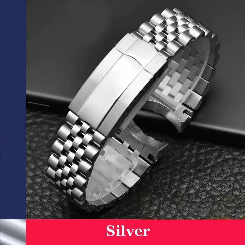 

904 Stainless Steel Bracelet Men Luxury Watch Band for Rolex Oyster Perpetual Datejust DAYTONA SUBMARINER Watch Strap 20mm 21mm 21mm срібний