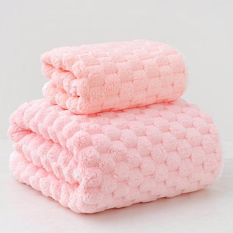 Ally Low-Lint Golden Velvet Coral Fleece Towel