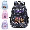 KPOP Polyester Große Kapazität Schulrucksack für Schüler mit Cartoon-Aufdruck Atmungsaktives Design