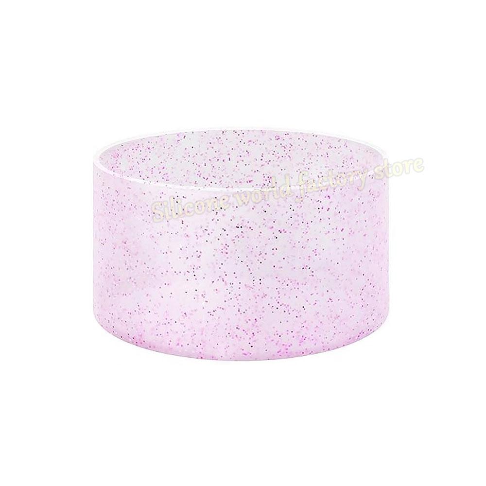 SW 7.5CM Glitter Silicone Cup Bottom Cover For Stanley 40oz/30oz Tumbler Anti-Slip Silicone Boot Sleeve 75MM Water Bottle Covers