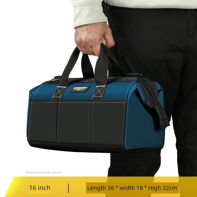 

Toolbox Storage Box Tool Box Storage Box For Home Tool Kit Durable Multi-Functional Electrician Special 16 inch wide Long [large capacity bag]]