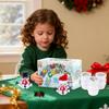 Build A Snowman Kit No Snow Indoor Christmas Craft Activity Clay Art Gift for Toddlers Kids Preschool Kindergarten Family