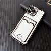 Luxury Shockproof Phone Case For iPhone 16e 16 15 14 Pro Max 13 12 mini 11 Xs XR 7 8 Plus SE Transparent Card Slot Bag Cover