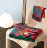 Cartoon Geometry Shape Flower Cotton Towel for Kids, Soft Face Towels, Super Absorbent Bath Towel, Household Towel, Beach Towel