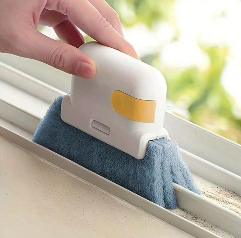 2 In 1 Groove Cleaning Tool Window Frame Door Groove Cleaning Brush Sliding Door Track Cleaning Tools Handheld Crevice Cleaner