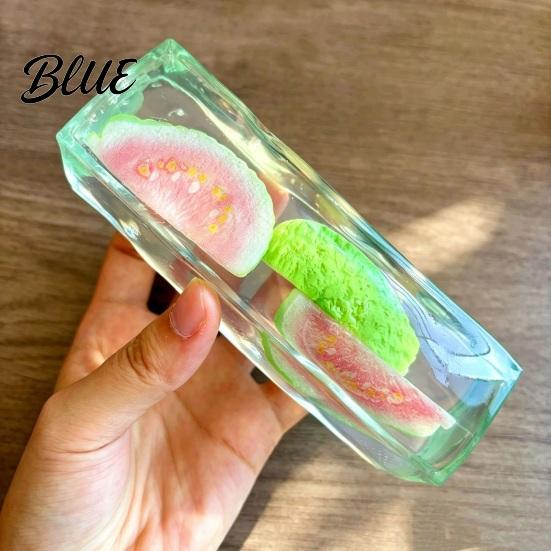 Stress Relief Clear Stick Toy Shapeable Fruit Bar Squeeze Toy No Rebound Soft Stretchy Fidget Strip for Relaxation