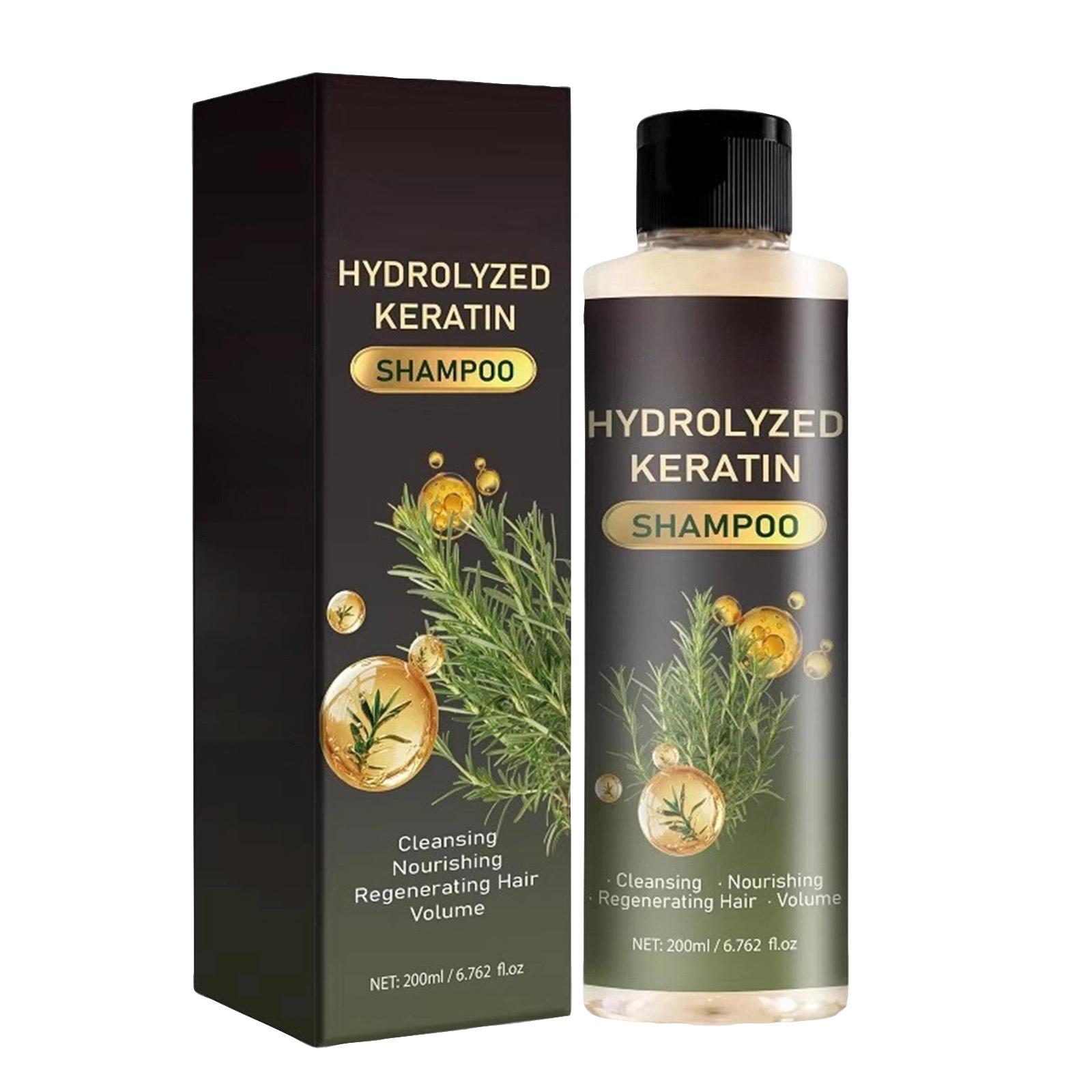 Hydrolyzed Keratin Shampoo, Scalp Cleansing And Nourishing Shampoo, Promotes Hair Density.200ml белый