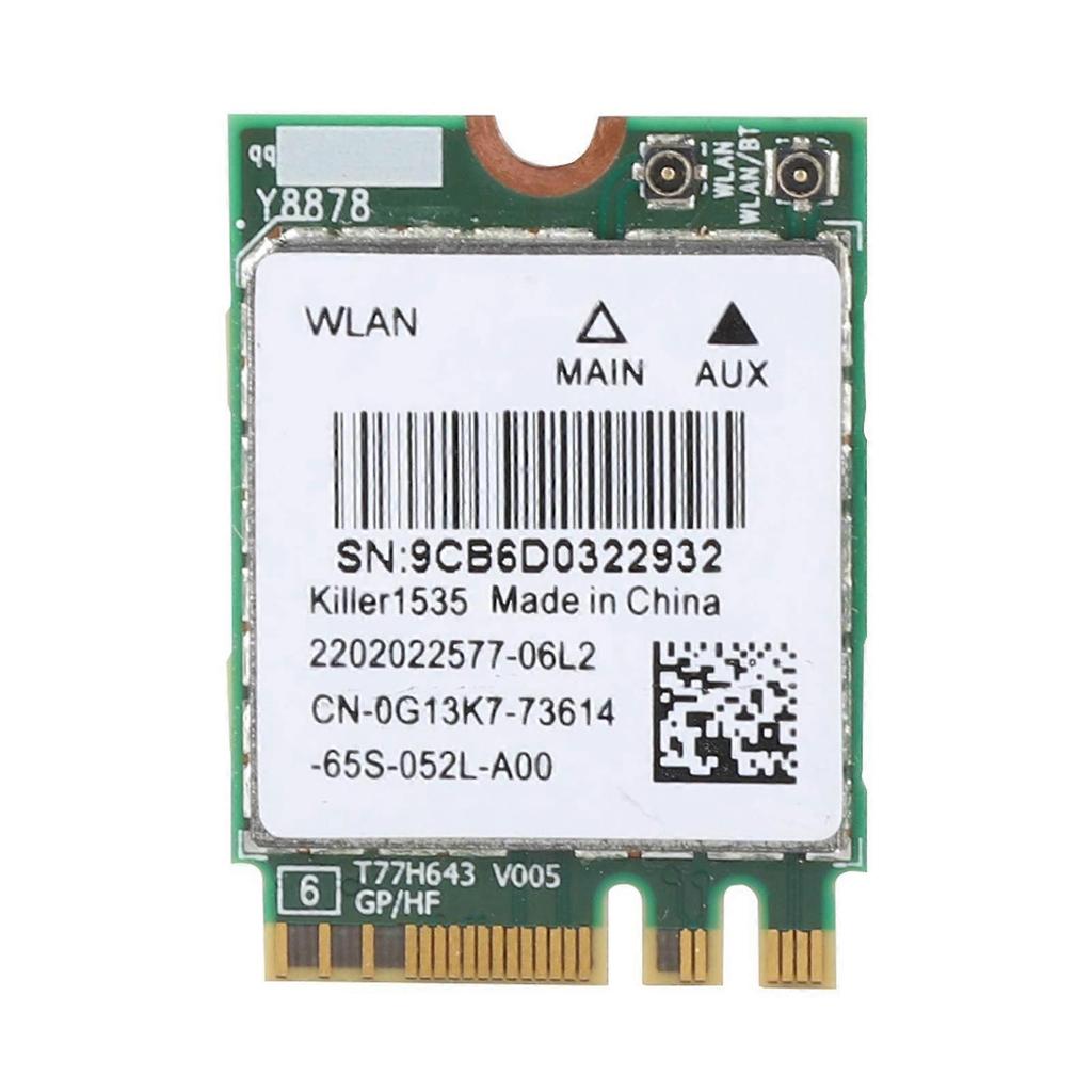 Killer 1535AC Dual Band 802.11ac NGFF M.2 867Mbps Bluetooth 4.1 Wireless Network Card for Gaming