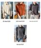 Women's High-Neck Knitted Pullover Wool Sweater - Long-Sleeved, Warm Autumn/Winter Top