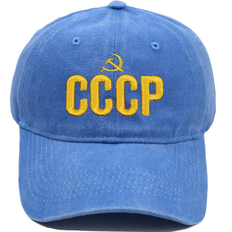 " Cccp Ussr Russian Hot Sale Style Baseball Cap Unisex Black Red Cotton Snapback Cap With Embroidery High Quality Garros Dad Hat