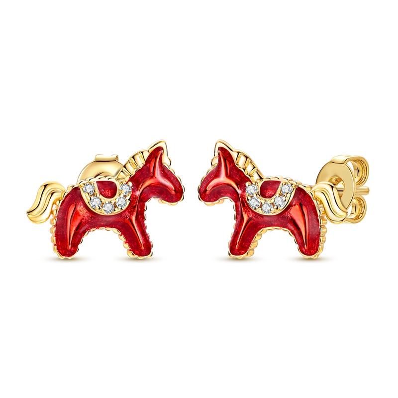 925 Sterling Silver Pendant Earrings for Women Wedding Jewelry Gift Sweet Cherry Butterfly Dragonfly Pony Drop Earrings Eardrop
