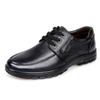 Fashion Genuine Leather Men Casual Shoes Luxury British Business Men Shoes Fashion Round Toe Lace Up Autumn Winter Old Man's Footwear
