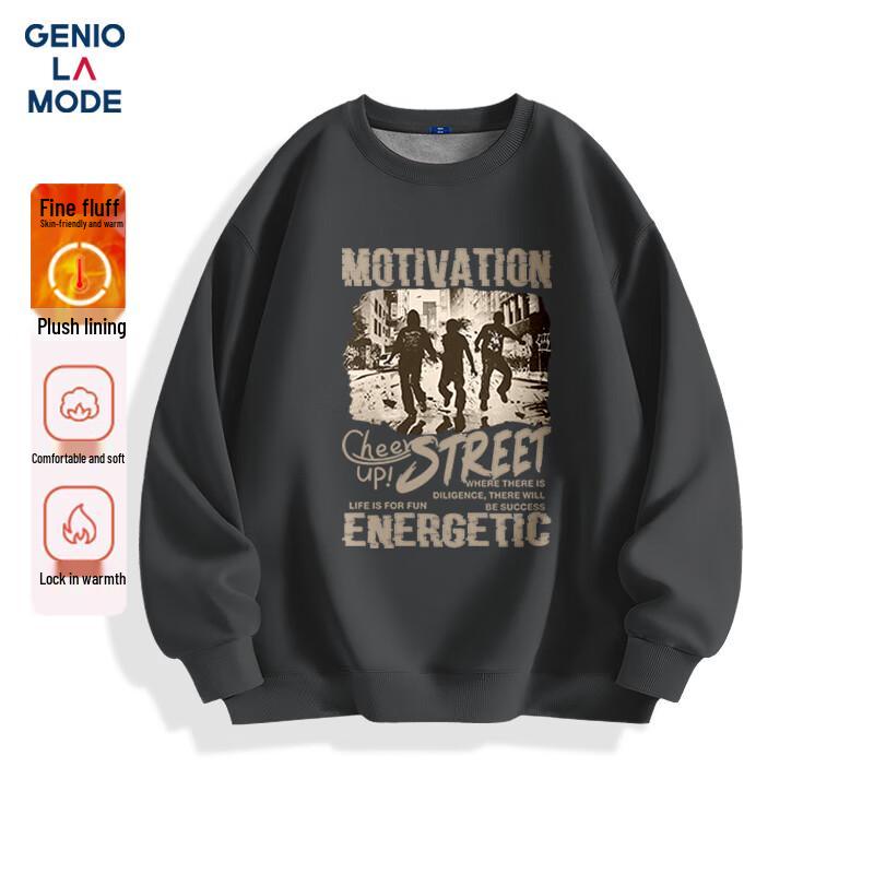 

Men s American Trendy Fleece Lined Sweatshirt L