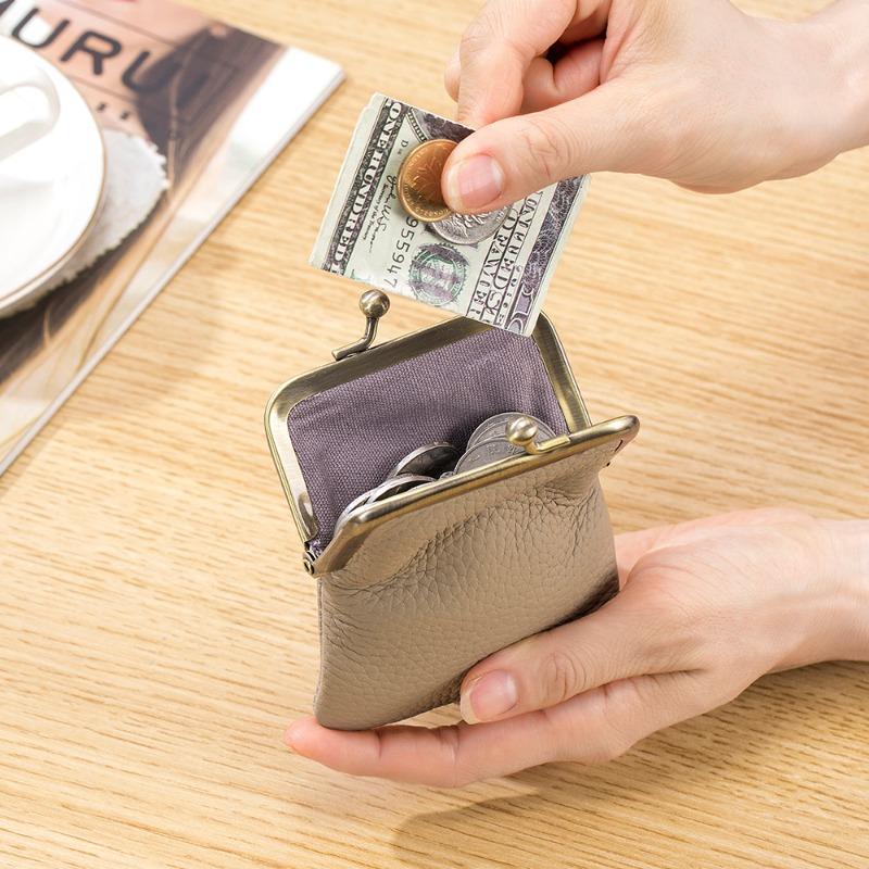 Neue Mini-Kompakt-Japanische Münztasche Damen Europäische und Amerikanische Mode Aufbewahrung Münzbeutel Kartenetui Tragbare Lippenstifthalter-Tasche
