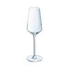 6 flûtes à champagne 21cl ultime - cristal d'arques - verre ultra transparent moderne