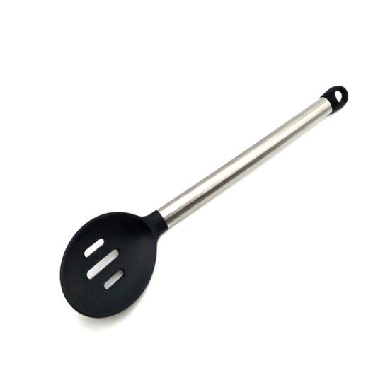 Silicone Non-stick Spatula Soup Scoop Colander Scraper Kitchen Cooking Tool Sale Goods