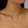 Simple Stainless Steel A-Z Initial Letter Necklaces for Women 26 Alphabet Pendant Clavicle Chain Choker Birthday Party Jewelry