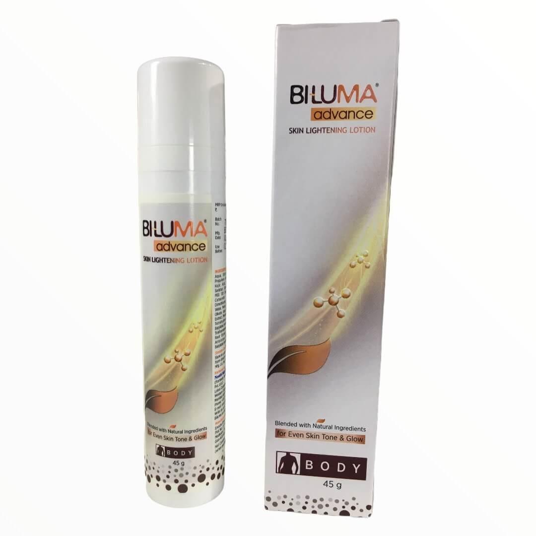 

Biluma Advance Skin Brightening Lotion 45 gm - All Skin Tone - Blended with Natural Ingredients For Dark Spots -Face & Body 45 GM