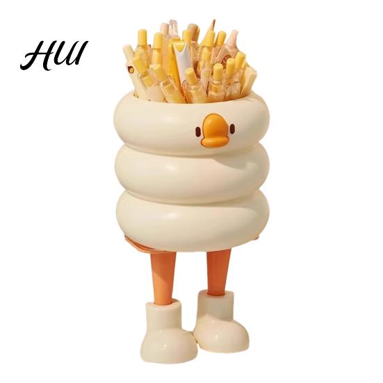 Unique Pen Stand Holder Cartoon Style Ice Cream Duck Shape Stationery Storage Organizer Large Capacity Office School Supplies