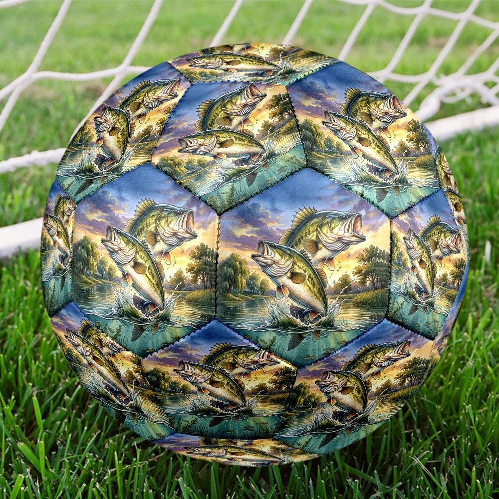 1pc Largemouth Bass Jump Size 5 Soccer Ball Professional Match Training Football Indoor &Outdoor Sports Ball Training Ball Lightweight Durable Y23