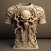 Summer New Men T-Shirt Harajuku Spider Skull 3D Printed T-Shirt Men's Clothing Fashion Punk Tees Casual Street Wear T-Shirt