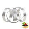 Ntcpefy 8pcs 8cm Stainless Steel Tart Molds, French Dessert Mousse Fruit Pie Tart Rings Quiche Cake Molds