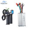 36V 48V 60V 500W 30A E-Scooter Bürstenloser Motor Universeller Controller LCD Geschwindigkeitsanzeige Gasgriff Set für Elektrofahrrad Reparatur