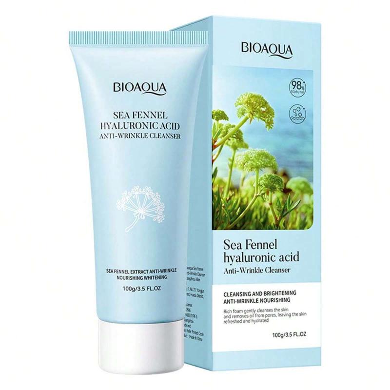 100g Mousse Nettoyante Visage Lait Corporel Nettoyant Hydratant Non Irritant Acide Aminé Nettoyage en Profondeur Pores Contrôle du Sébum de la Peau Doux
