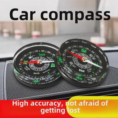 High-Precision Luminous Car Compass for Kids - Multi-Function Outdoor Tool