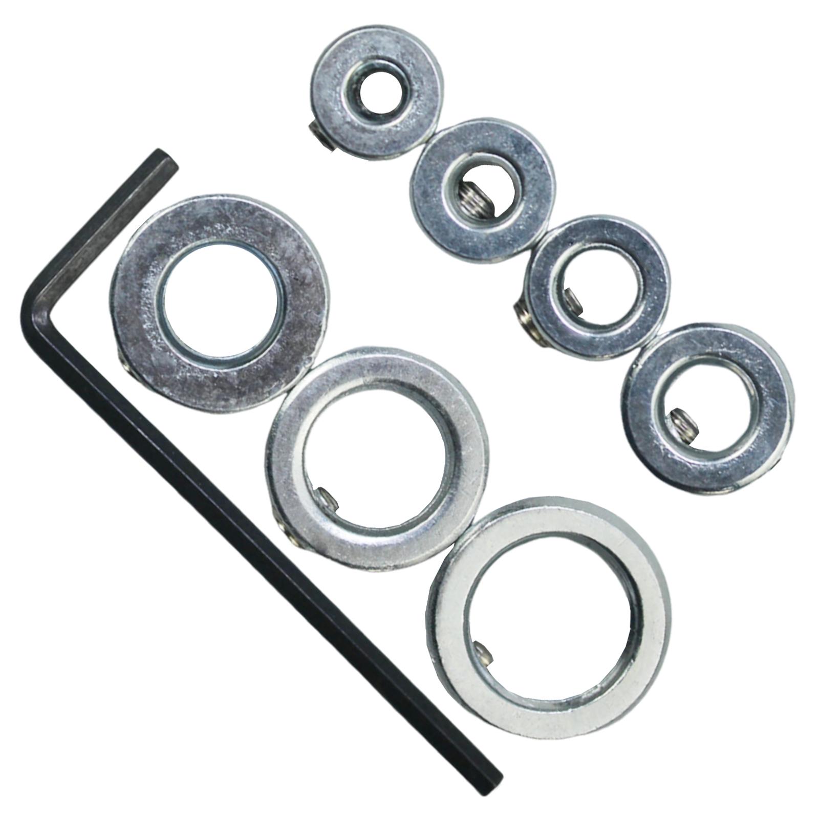 

7 Размеров Набор Стопорных Колец-Контроллеров из Углеродистой Стали для Ограничения Глубины при Сверлении Дерева и Пластика