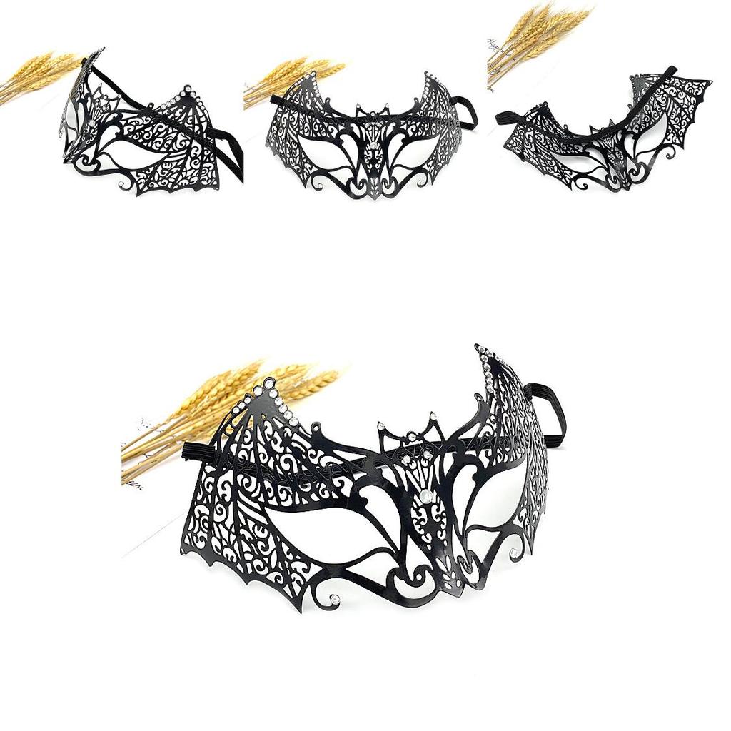 Metal Face Mask For Cosplay Parties With Handcrafted Design And Sexy Halfface Style