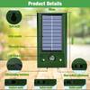 Mini Electronic Ultrasonic Bird Repeller IP66 Waterproof Pigeon Deterrent Strong LED Flashing Pest Controller for Garden Yard