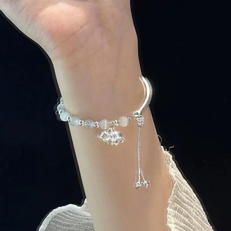 Ping Stylish Amber An Knot Bracelet For Women Spring 2024 New Chinese Wind Ethnic
