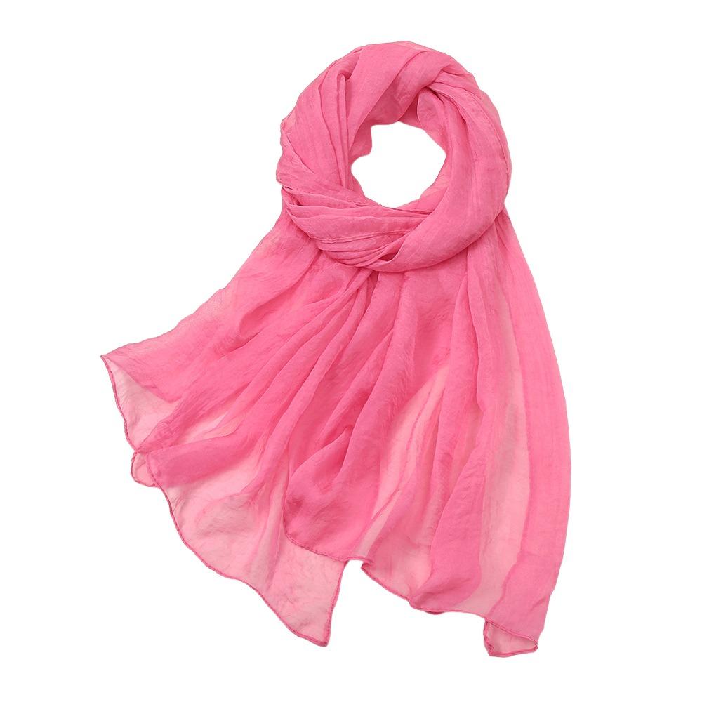 

Solid Color Chiffon Scarf Long Female Wrap Shawls New Beach Scarves Summer рожевий червоний колір