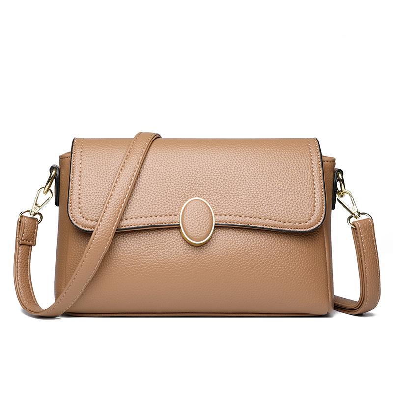 Trendy Faux Leather Crossbody Bag for Women Multi-pocket Cellphe Purse Ladies Shoulder Messenger Bag Waterproof Daily Use Bag