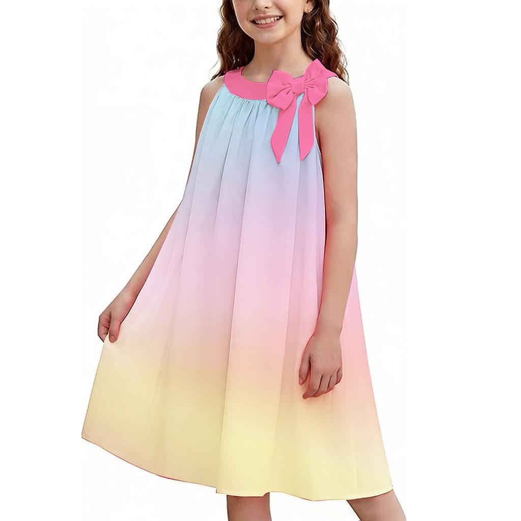 Children's Fashion Dress, Sleeveless Casual Loose Thin And Light Camisole Dress