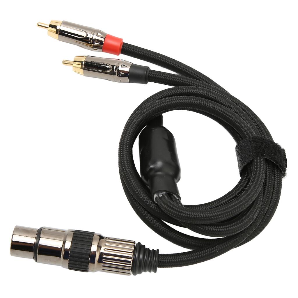 XLR Female to Dual RCA Male Y Splitter Cable Gold Plated Female XLR 3 Pin to Double RCA Male Stereo 