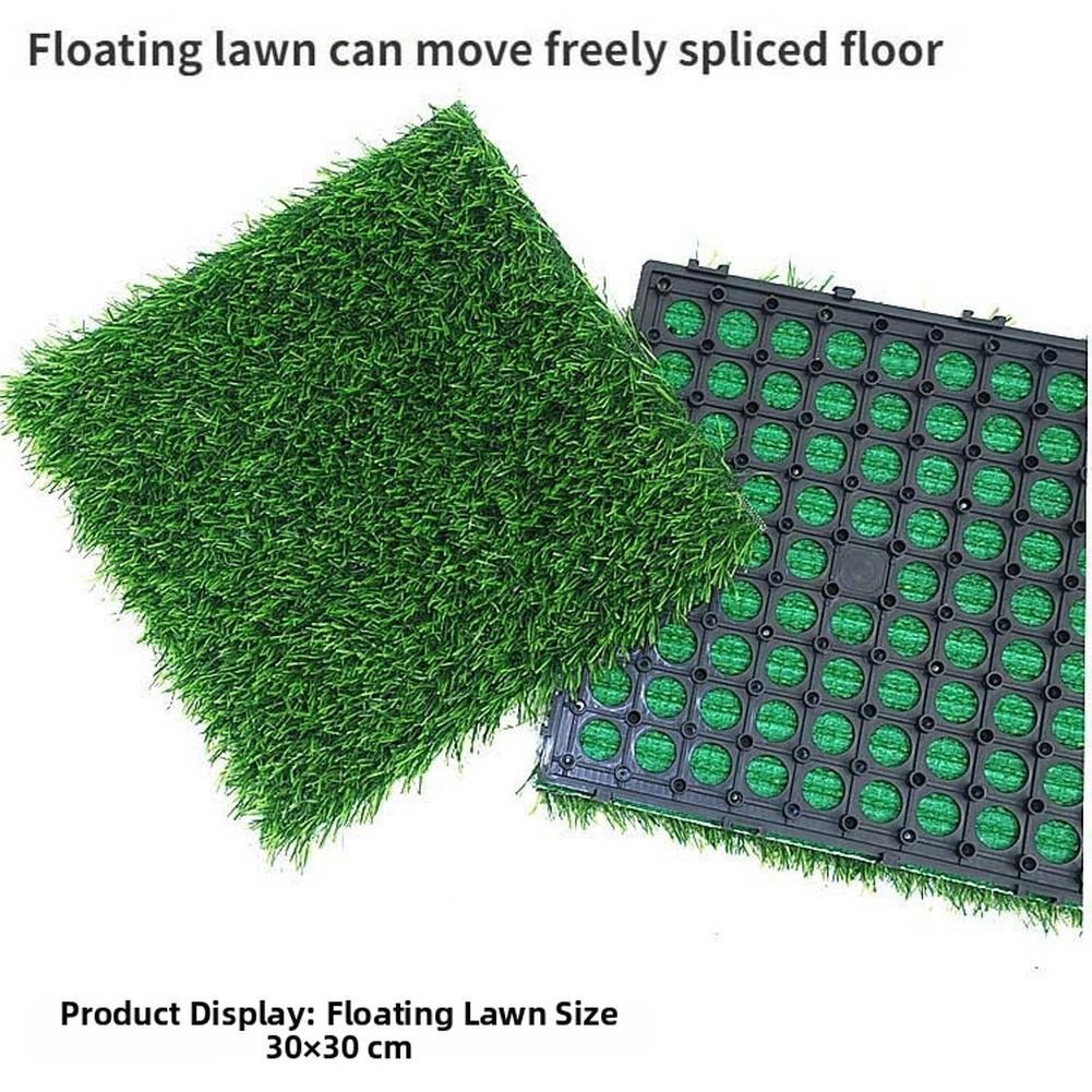 Artificial Turf DIY Grass Tiles Authentic Lawn Look Easy Installation Interlocking System Hassle-free Setup For Balcony