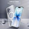 New Clear for MagSafe Case For iPhone 17Air 16 15 14 13 12 11Pro Max Shockproof Wireless Charging Cover with Magnetic Feature