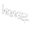 LED Neon Light Unique HOMEPattern Wall Sign Lamp Proposal Wedding Party Bar Decoration(White )