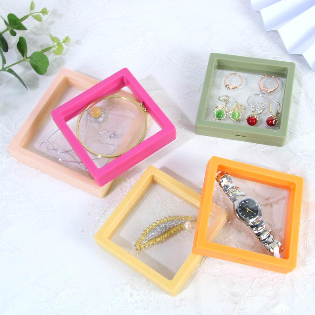 Pack of 10pcs Floating Jewelry Display Box Jewellery Storage Stand for Organizing Necklaces Earrings and Bracelets
