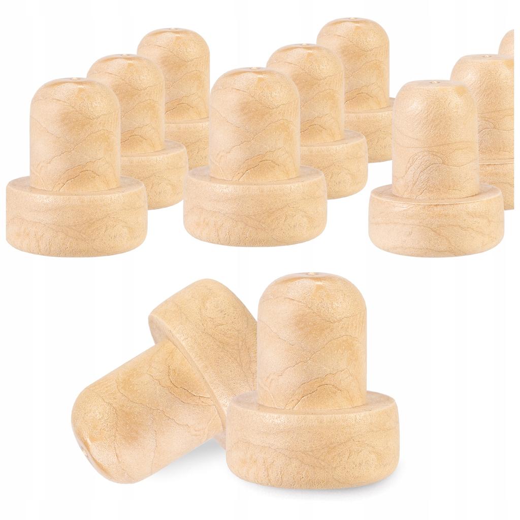 10x SYNTHETIC MUSHROOM CORKS 17.5MM WINE CORN BOTTLE STOPPER